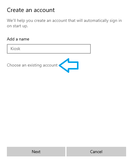 Create an account prompt
